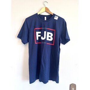 FJB 2024 Unisex Tee Shirt Navy Blue Size Large